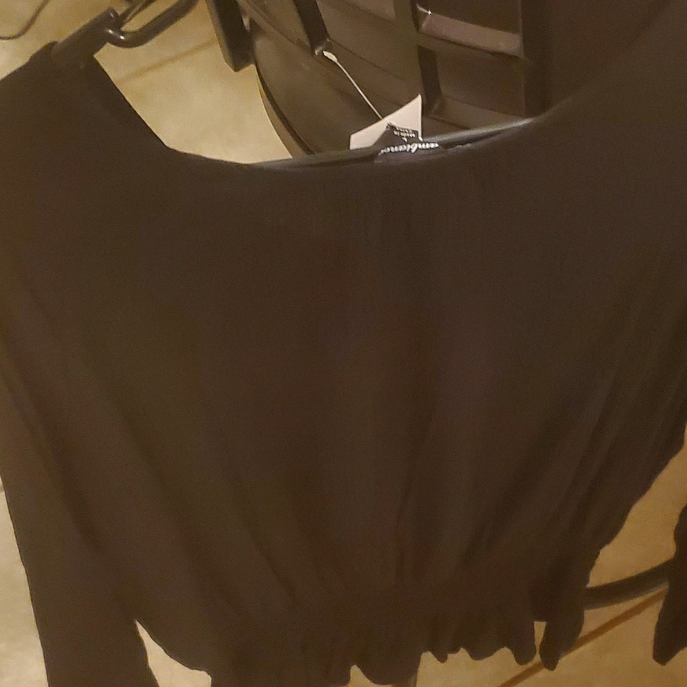 Junior sz large dressy black blouse